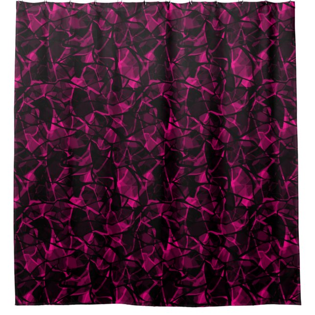 Abstract purple shower curtain (Front)