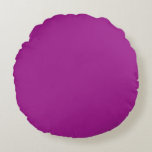 Abstract purple Solid Plain Color Round Cushion<br><div class="desc">Abstract purple
#a01b8c

Design Note: For custom requests,  message me at daed.halabi@gmail.com. 😊</div>
