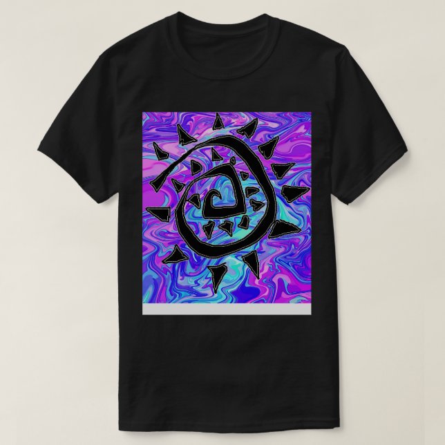 Abstract Purple T-Shirt (Design Front)
