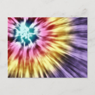 Abstract Purple Tie Dye Postcard