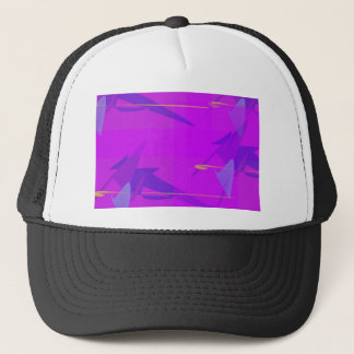 Abstract purple trucker hat