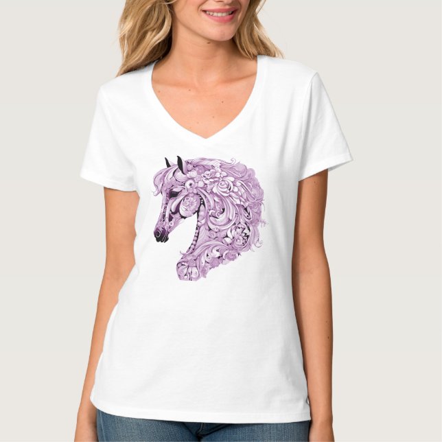 Abstract purple unicorn T-Shirt (Front)