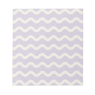 Abstract Purple Wavy Stripe Minimalist Stationery Notepad