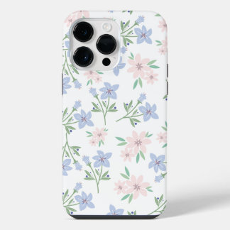 Abstract Purple Wildflower iPhone 14 Pro Max Case