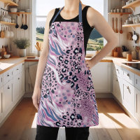 Abstract Purple Zebra Leopard Animal Print Pattern