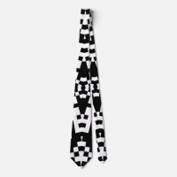 Abstract QR Code neck tie
