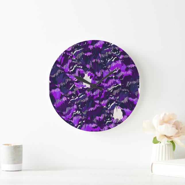 Abstract Quantum Landscape Design  Large Clock (Home)