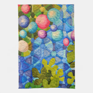 Abstract Quilt Pattern   Tea Towel