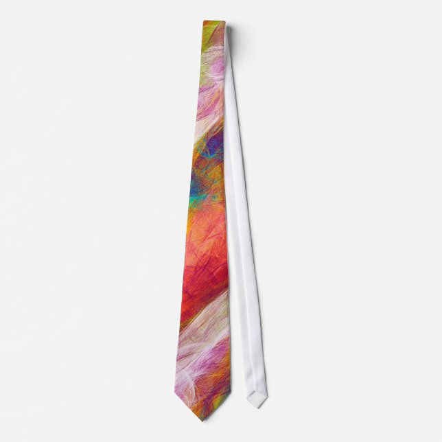 Abstract Radial Pastel Pattern Tie (Front)