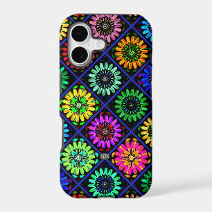 Abstract Radiant Flowers with Surreal Blooms