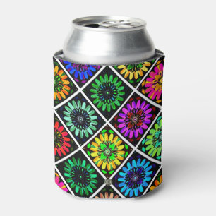 Abstract Radiant Flowers with Surreal Blooms Can Cooler