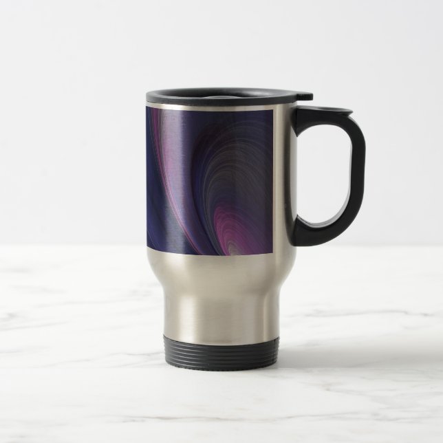 Abstract Rainbow Aluminium Travel Mug (Right)