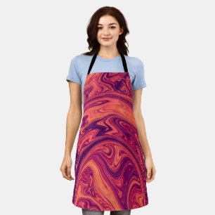 Abstract Rainbow Arc Sunset Orange Apron