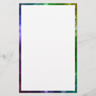 Abstract Rainbow Bokeh Stationery