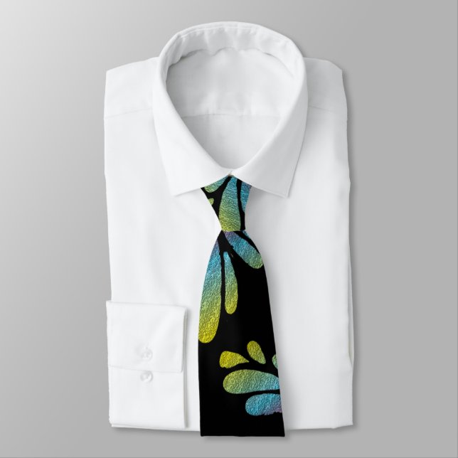 Abstract Rainbow Butterfly Wings   Tie (Tied)