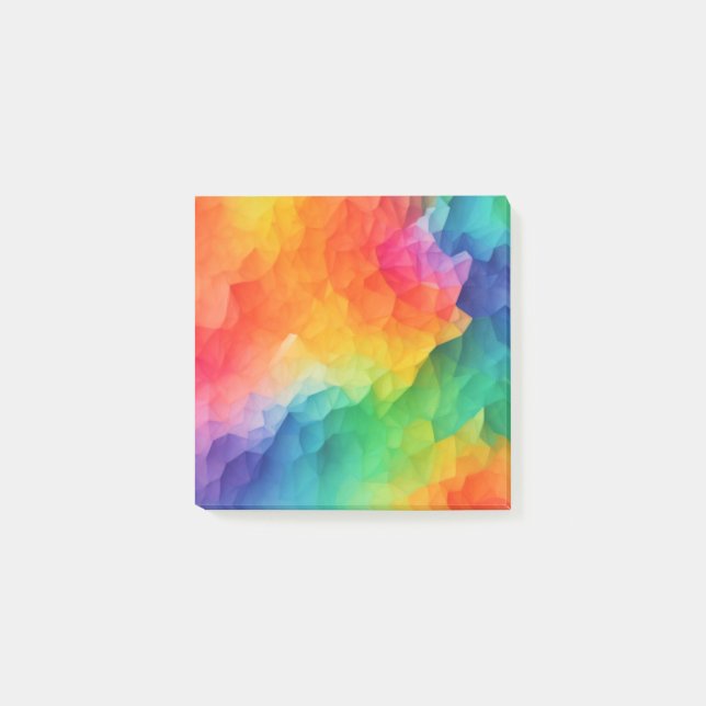 abstract rainbow colors illustration post-it notes (Front)