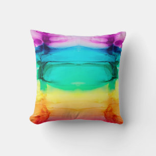 Abstract rainbow colourful background, wallpaper. cushion