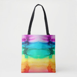 Abstract rainbow colourful background,  wallpaper. tote bag