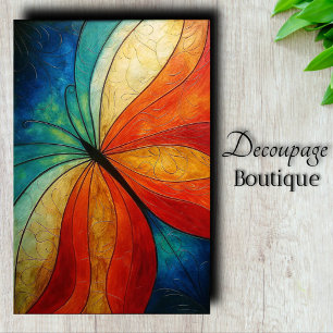Abstract Rainbow Decoupage Tissue Paper