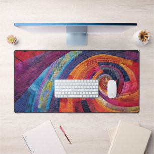 Abstract Rainbow Desk Mat