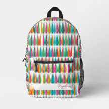 Abstract rainbow drops pattern Custom Name