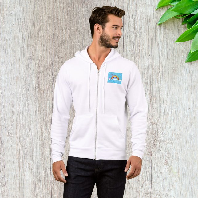 Abstract Rainbow Floral Swirls and Paint Splatter  Hoodie (Creator Uploaded)