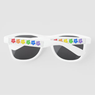 Abstract Rainbow Flowers   Sunglasses