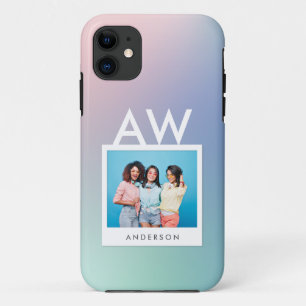 Abstract rainbow gradient best friends photo Case-Mate iPhone case