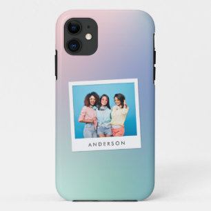 Abstract rainbow gradient best friends photo Case-Mate iPhone case