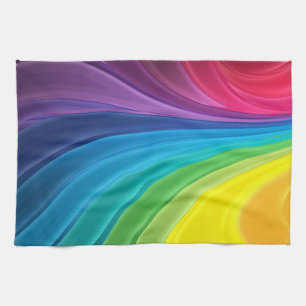 Abstract Rainbow Kitchen Towel
