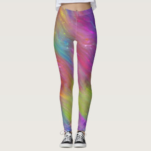 Abstract Rainbow Leggings