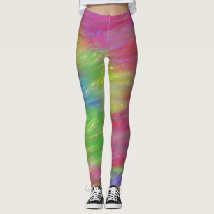 Abstract Rainbow Leggings
