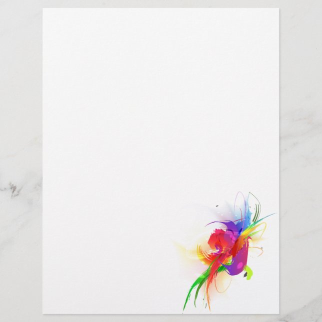Abstract Rainbow Lorikeet Paint Splatters (Front)