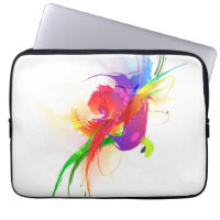 Abstract Rainbow Lorikeet Paint Splatters