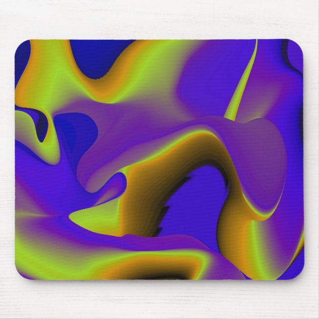 Abstract Rainbow Mouse Pad (Front)