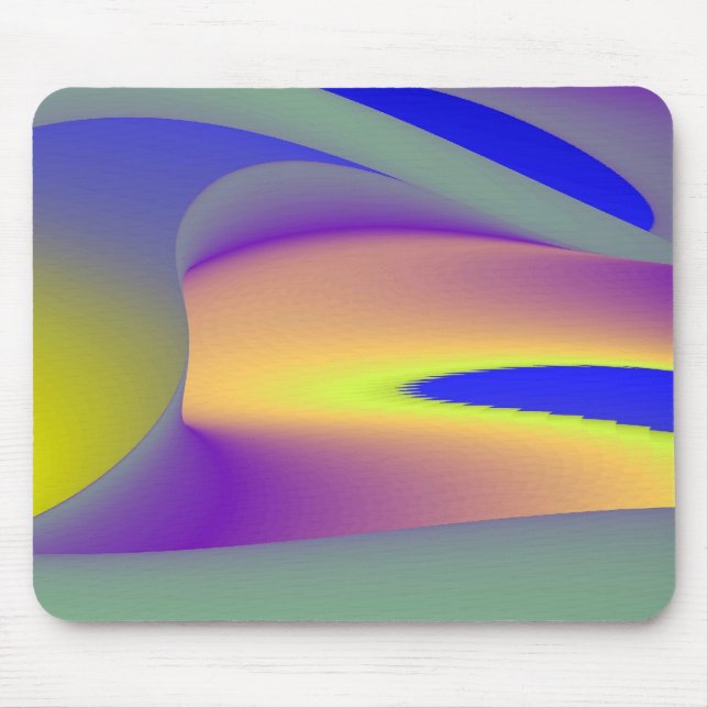 Abstract Rainbow Mouse Pad (Front)