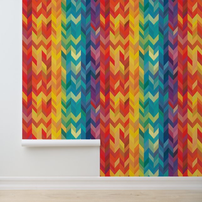Abstract Rainbow Pattern Wallpaper (Application)