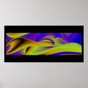abstract rainbow poster