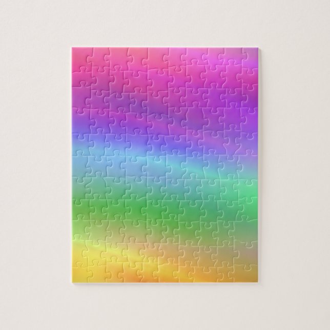 Abstract Rainbow Puzzle (Vertical)