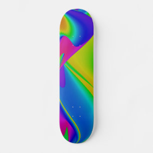 Abstract Rainbow Skateboard