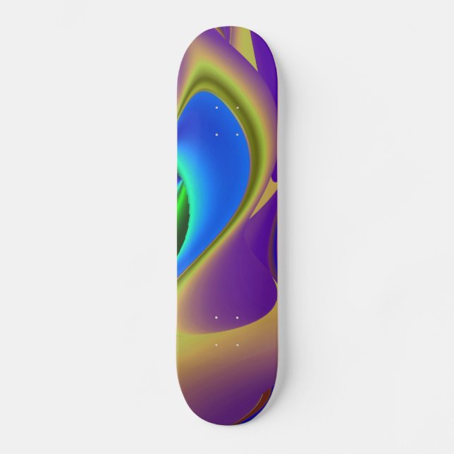 Abstract Rainbow Skateboard (Front)