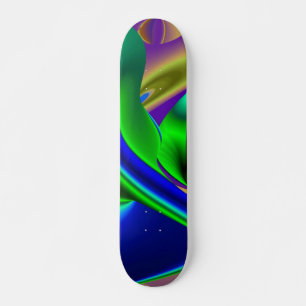 Abstract Rainbow Skateboard