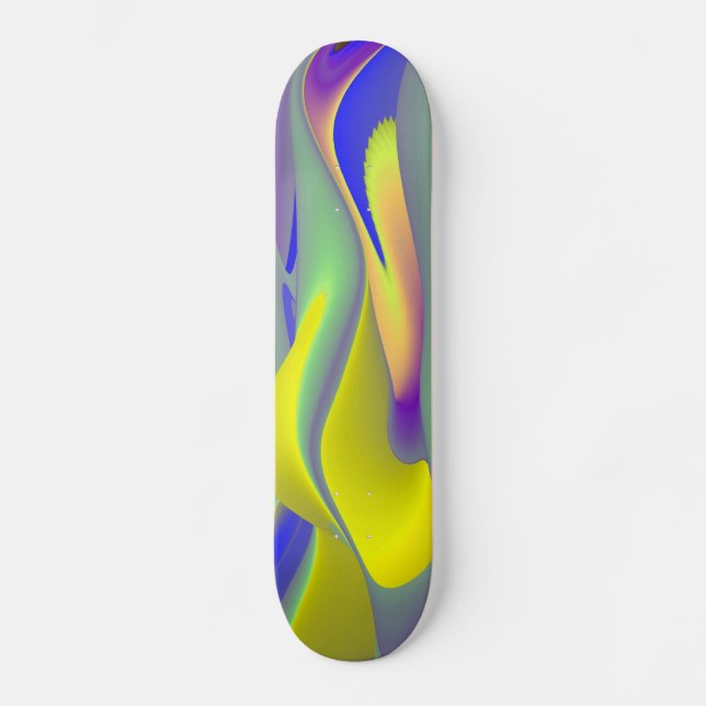 Abstract Rainbow Skateboard (Front)