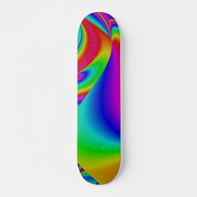Abstract Rainbow Skateboard (Front)