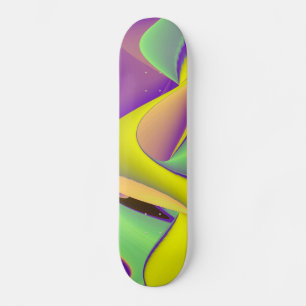 Abstract Rainbow Skateboard