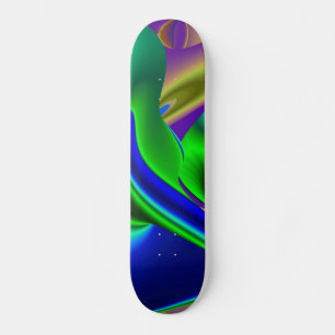 Abstract Rainbow Skateboard