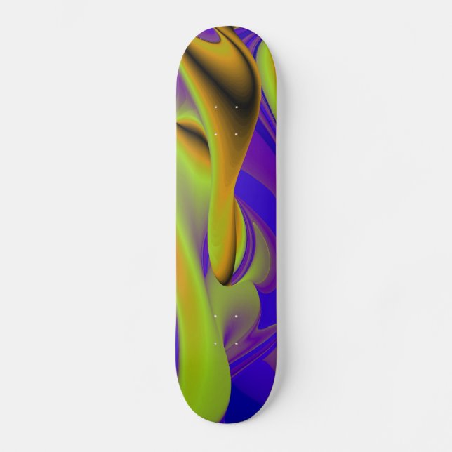 Abstract Rainbow Skateboard (Front)