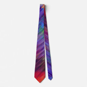 Abstract Rainbow Sketch Men's Tie