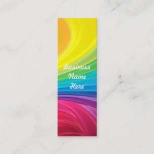 Abstract Rainbow Swirl Bookmark Business Cards