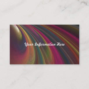 Abstract Rainbow Swirl Business Cards